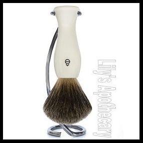 Eshave Badger Hair Brush & Twist Stand Ivory - 50% OFF!